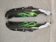 1993-2003 Glossy Black Green Flame Kawasaki ZZR1100 Motorcycle Fairings