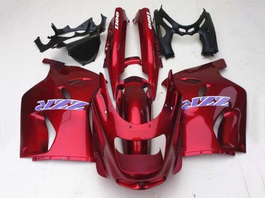 1993-2003 Glossy Red Kawasaki ZZR1100 Motorcycle Fairings
