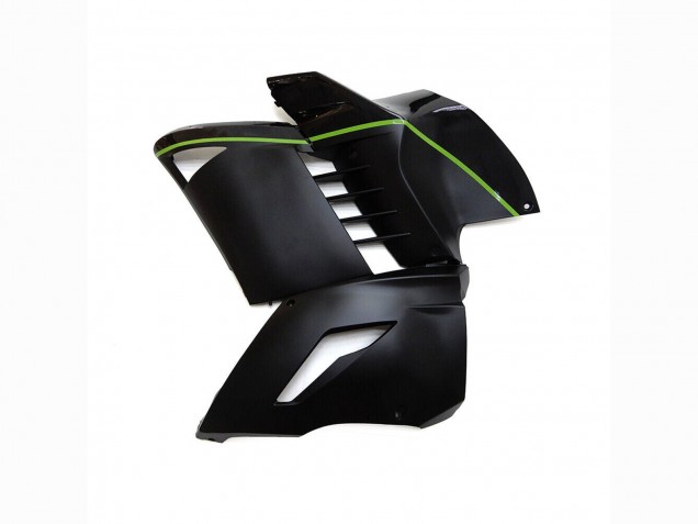 2007-2009 Matter Black Green Lines Kawasaki GTR1400/ZG1400 Motorcycle Fairings