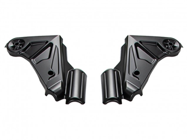 2022-2025 Glossy Black White Kawasaki Versys 650 Motorcycle Fairings