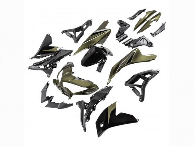2022-2025 Dark Green Black Kawasaki Versys 650 Motorcycle Fairings