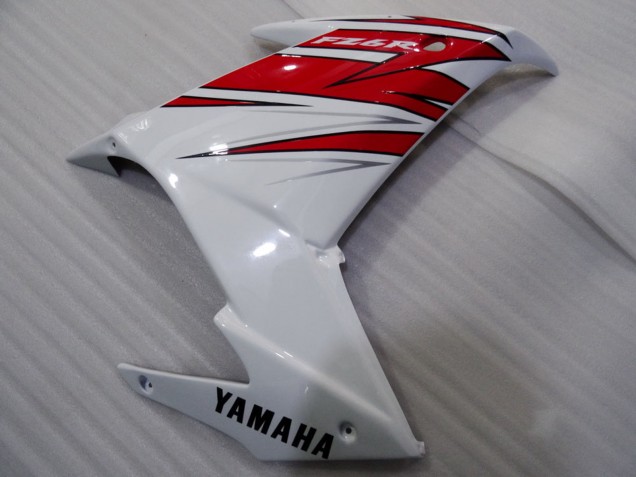 2009-2015 White Red Black Yamaha FZ6R Motorcycle Fairings