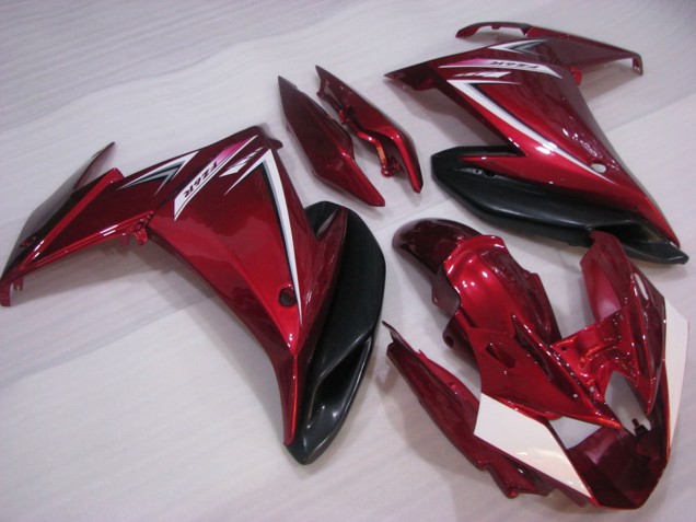 2009-2015 Red White Black Yamaha FZ6R Motorcycle Fairings