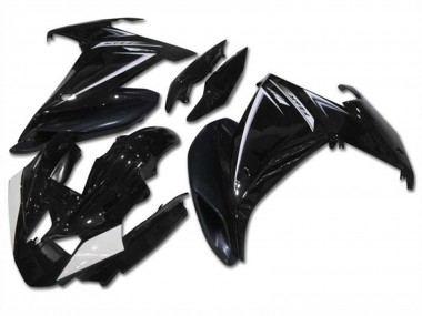 2009-2015 Glossy Black White Yamaha FZ6R Motorcycle Fairings