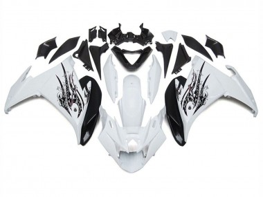 2009-2015 White Black Yamaha FZ6R Motorcycle Fairings