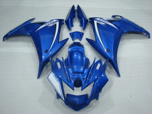 2009-2015 Blue White Yamaha FZ6R Motorcycle Fairings