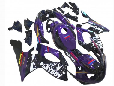 1996-2007 Dark Purple Black White Rizoma Playboy Yamaha YZF600R Thundercat Motorcycle Fairings