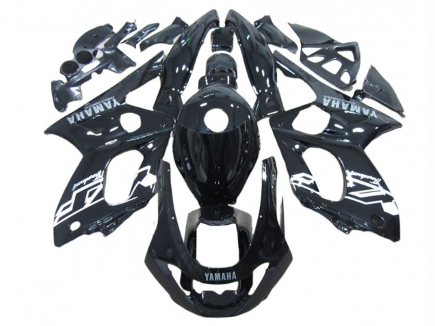 1996-2007 Glossy Black White Yamaha YZF600R Thundercat Motorcycle Fairings