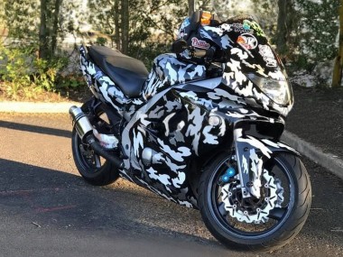 1996-2007 Black White Grey Camouflage Yamaha YZF600R Thundercat Motorcycle Fairings