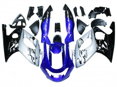 1996-2007 Blue Silver Black Yamaha YZF600R Thundercat Motorcycle Fairings