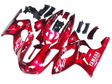 1996-2007 Red White Thunderace Yamaha YZF600R Thundercat Motorcycle Fairings