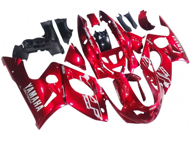 1996-2007 Red White Thunderace Yamaha YZF600R Thundercat Motorcycle Fairings
