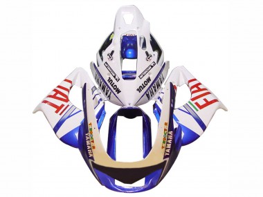 1997-2007 White Blue Fiat Motul Yamaha YZF 1000R Thunderace Motorcycle Fairings