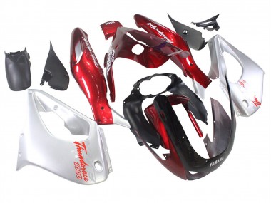 1997-2007 Red Silver Thunderace Yamaha YZF 1000R Thunderace Motorcycle Fairings