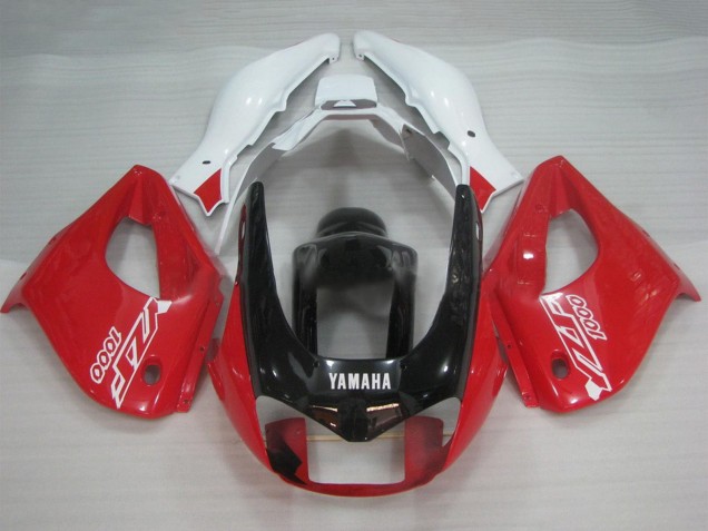 1997-2007 White Red Yamaha YZF 1000R Thunderace Motorcycle Fairings