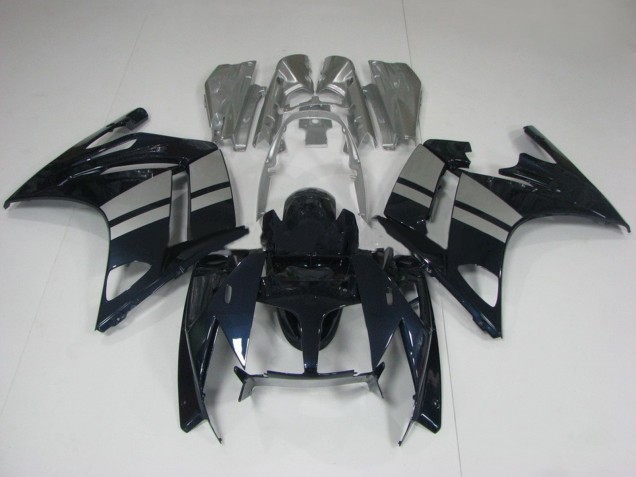 2001-2006 Glossy Black Silver Yamaha FJR1300 Motorcycle Fairings