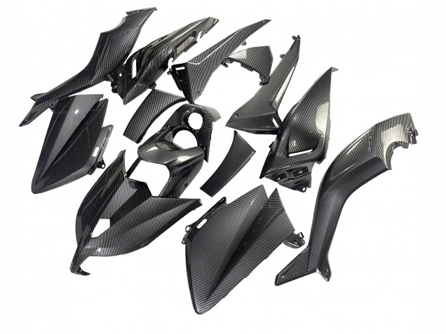 2012-2014 Black Carbon Fiber Yamaha TMAX530 Motorcycle Fairings