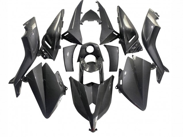2012-2014 Black Carbon Fiber Yamaha TMAX530 Motorcycle Fairings