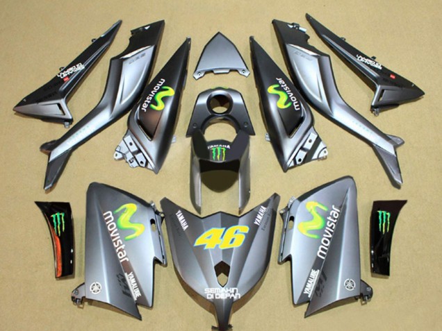 2012-2014 Grey Semakin Didepan MoviStar Yamalube 46 Yamaha TMAX530 Motorcycle Fairings
