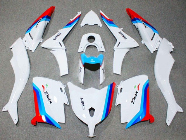2012-2014 White Red Blue Yamaha TMAX530 Motorcycle Fairings