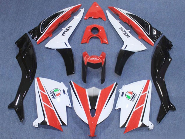 2012-2014 Red White Black Yamaha TMAX530 Motorcycle Fairing