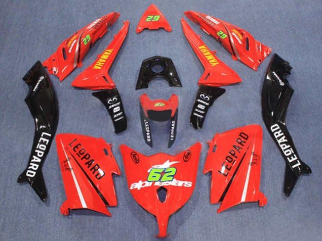 2012-2014 Red Black 62 Yamaha TMAX530 Motorcycle Fairings