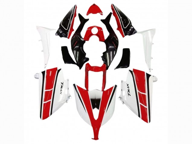 2012-2014 Red White Black Yamaha TMAX530 Motorcycle Fairings