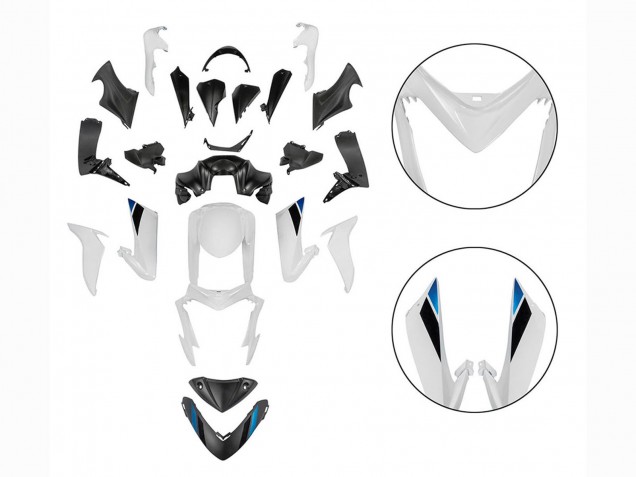 2015-2020 Black White Suzuki GSX-S 1000 Motorcycle Fairings