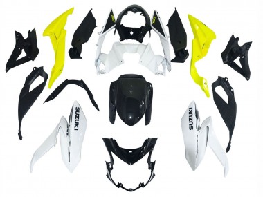 2017-2022 White Yellow Suzuki GSX-S 750 Motorcycle Fairings