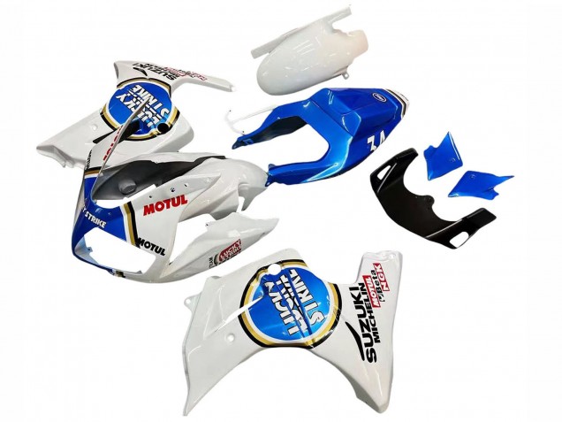 2003-2013 White Blue Lucky Strike Motul Suzuki SV650 Motorcycle Fairings