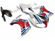 2003-2013 White Red Blue Martini Suzuki SV650 Motorcycle Fairings