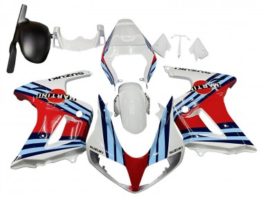 2003-2013 White Red Blue Martini Suzuki SV650 Motorcycle Fairings