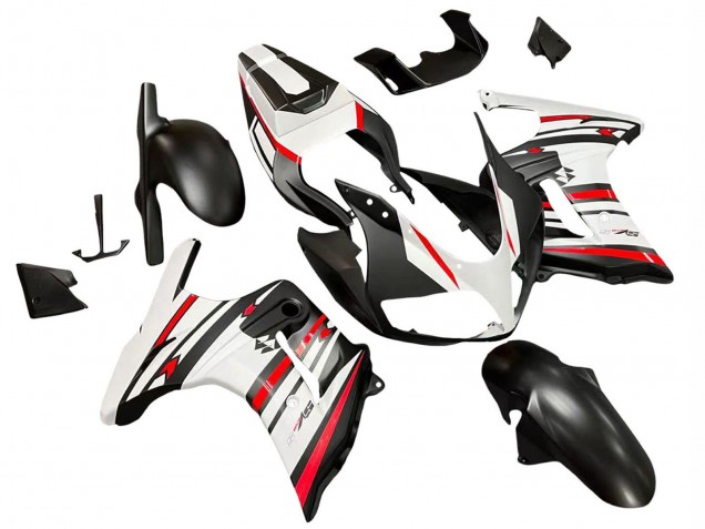 2003-2013 White Red Black Suzuki SV650 Motorcycle Fairings