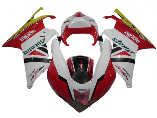 2003-2006 White Red Green Yellow Alitalia Aprilia RSV1000 Motorcycle Fairings