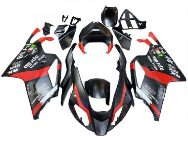 2003-2006 Black Red Aprilia RSV1000 Motorcycle Fairings
