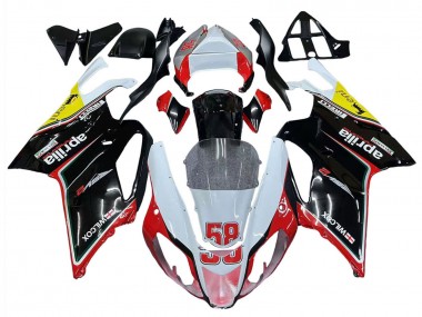 2003-2006 White Red Black Yellow 58 Aprilia RSV1000 Motorcycle Fairings