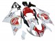 2003-2006 White Red Lucky Strike Motul 34 Aprilia RSV1000 Motorcycle Fairings