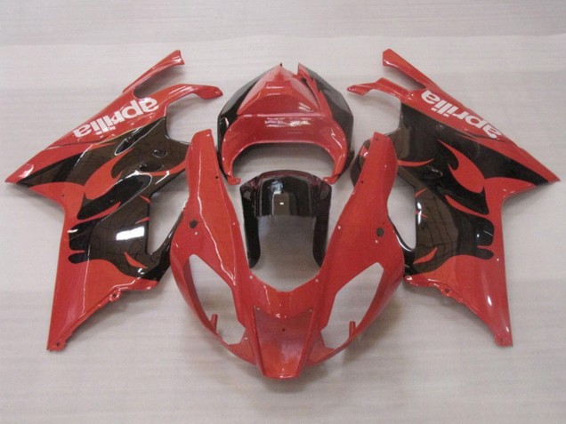 2003-2006 Red Glossy Black Aprilia RSV1000 Motorcycle Fairings