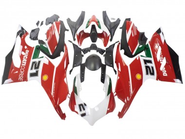 2020-2024 White Red Green Matte Black Corse 21 Ducati Panigale V2 Motorcycle Fairings