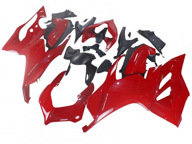 2020-2024 Red Matte Black Ducati Panigale V2 Motorcycle Fairing