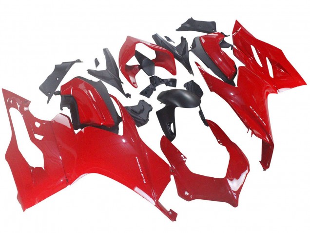 2020-2024 Red Matte Black Ducati Panigale V2 Motorcycle Fairing