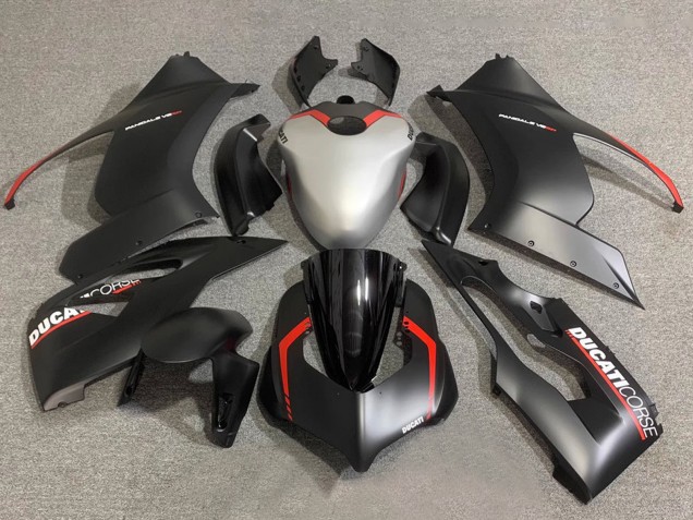 2020-2024 Silver Red Matte Black Corse Ducati Panigale V2 Motorcycle Fairings