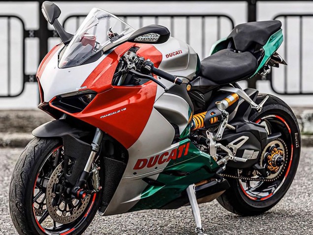 2020-2024 Silver Red Green Ducati Panigale V2 Motorcycle Fairings