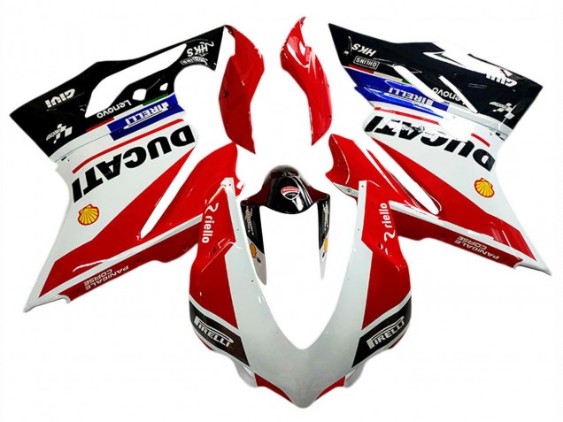 2018-2019 White Red Glossy Black Lenovo Ducati Panigale V4 V4S Motorcycle Fairings