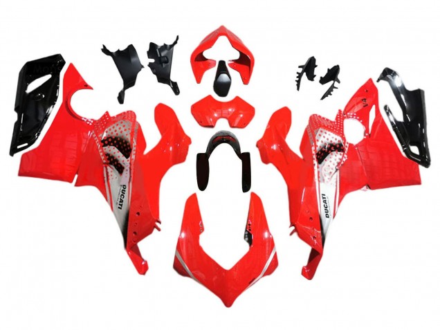 2018-2019 Silver Red Glossy Black Ducati Panigale V4 V4S Motorcycle Fairings