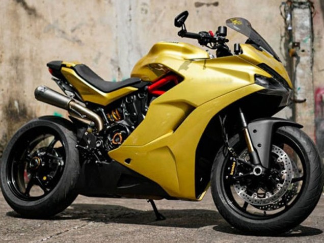 2017-2022 Yellow Ducati Supersport 939/939S Motorcycle Fairings