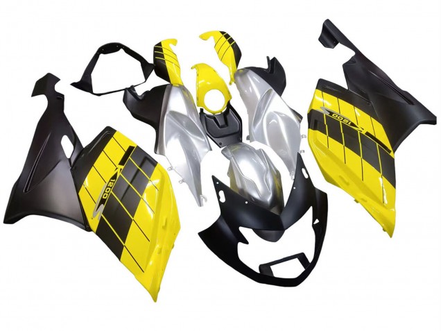 2005-2010 Yellow Silver Matte Black BMW K1200S Motorcycle Fairings