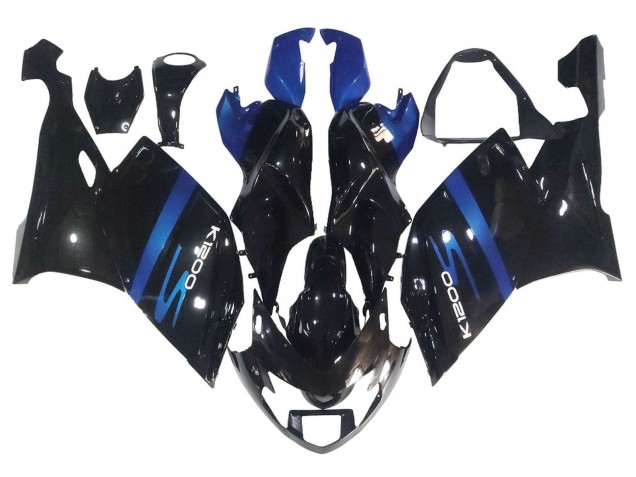 2005-2010 Blue Glossy Black BMW K1200S Motorcycle Fairings