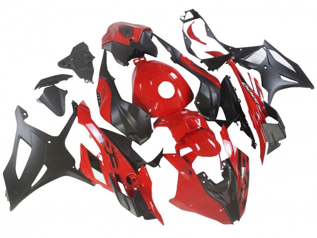 2023-2024 Red Matte Black BMW S1000RR Motorcycle Fairings