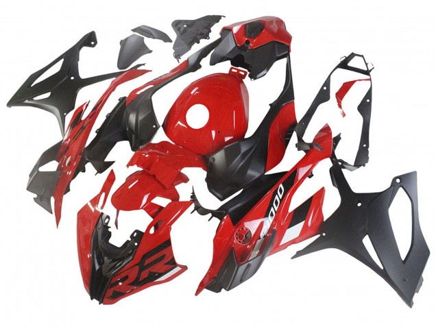 2023-2024 Red Matte Black BMW S1000RR Motorcycle Fairings